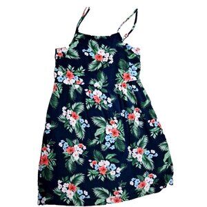 Old Navy Girls XL (14-16) Multicolor Floral Sundress Tropical Beach Smocked Back